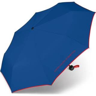 👉 Paraplu blauw polyester rood United Colors Of Benetton Super Mini - Opvouwbaar Ø 95 Cm 4012428562028