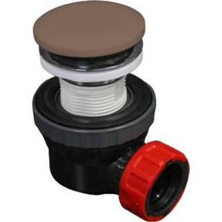 👉 Sifon Mondiaz Easy klikplug met ruimtebesparend Solid Surface - Smoke 6017314570505