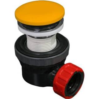👉 Sifon Mondiaz Easy klikplug met ruimtebesparend Solid Surface - Ocher 6017321899828