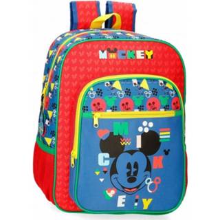 👉 Schooltas multikleur Mickey Mouse Shape A4 Formaat Rugzak 8435578357737