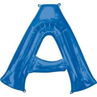 👉 Folieballon blauw Amscan Letter A 93 X 86 Cm 26635354011