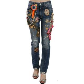 👉 Vrouwen blauw Skinny Denim Pants