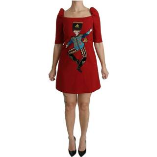 👉 Dress vrouwen rood A-line Wool 8057001199600