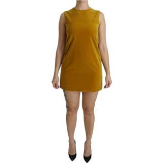 👉 Dress vrouwen geel Stretch Shift Mini 8053286759577