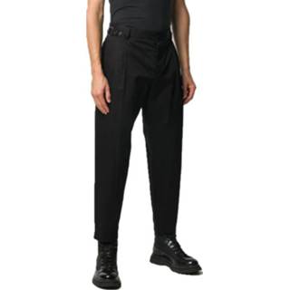 👉 Broek XL male zwart Tailored Cropped Trousers