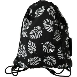 👉 Onesize male zwart Palm Leaves Adjustable Drawstring Nap Sack Bag 8057001223725