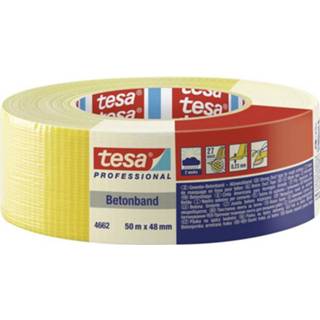 👉 Textieltape geel Tesa 04662-00199-00 Duct tape (l x b) 50 m 48 mm 1 stuk(s) 4042448356826