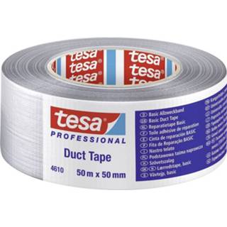 👉 Tesa 04610-00000-00 Textieltape tesa Duct tape Zilver (l x b) 50 m x 50 mm 1 stuk(s)