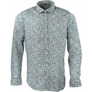 👉 XL male blauw Chemise Micro Imprimés