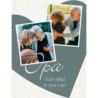 👉 Condoleancekaart grootvader Greetz | Condoleance kaart Hart met foto