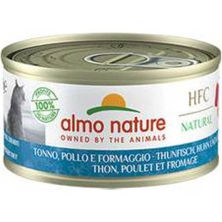 👉 Almo Nature - HFC 70 Natural Tonijn, Kip en Kaas 24 x gram 8001154126761 8001154001358