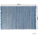 👉 Vloer kleed blauw Vloerkleed 160 x 230 cm BESNI 4260580937806