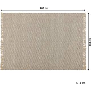 👉 Vloerkleed beige 140 x 200 cm ALADAG 4251682263153