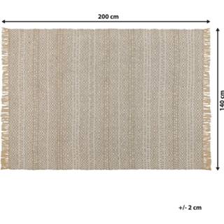 👉 Vloerkleed beige 140 x 200 cm DORTYOL 4251682263191