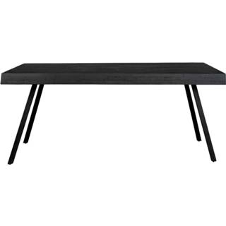 👉 Design eettafel zwart hout active Meer Suri Black 160x78 cm 8718548060081