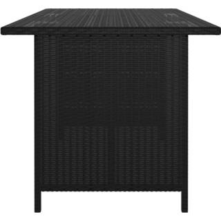 👉 Terras tafel active zwart Tuintafel 110x70x65 cm poly rattan 8720286166802