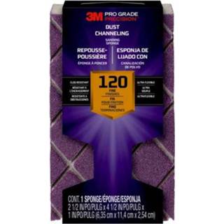 👉 Male 3M™ blokschuurspons Pro Grade Precision™ met stofkanalen korrel 120 2502TRI120BNL 11,4x6,35x2,5cm, 12st/pak 4054596795617