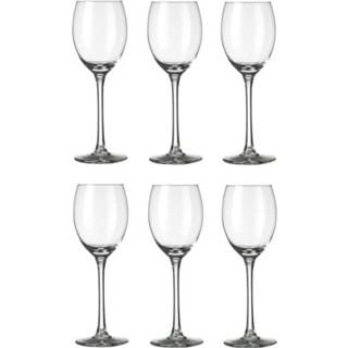 👉 Wijnglas witte Set van 6x stuks wijnglazen voor wijn 250 ml Plaza
