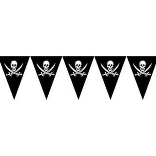 Vlaggenlijn active Leuke piraat met doodskoppen en zwaard 5mtr. 8712364500202