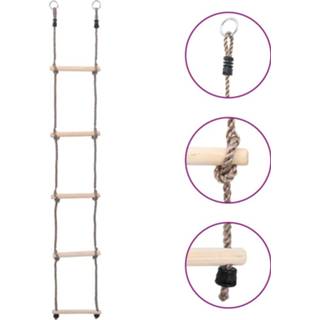 👉 Ladder grenenhout active met 5 sporten 210 cm massief 8720286194218