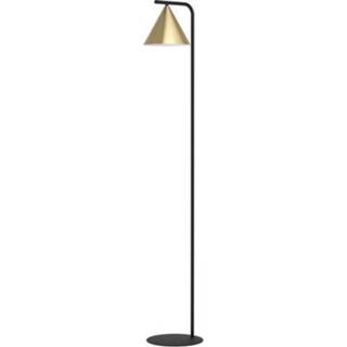 👉 Vloerlamp zwart geelkoper male Eglo Narices 1xE27 zwart/geelkoper 9002759995942