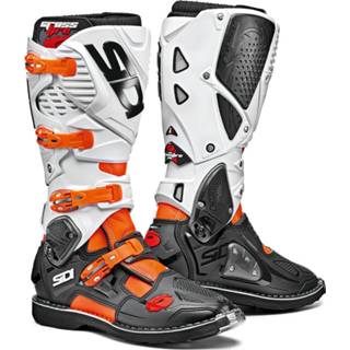👉 Zwart wit oranje unisex Sidi Crossfire 3 Motocross Boots 40 8017732535603