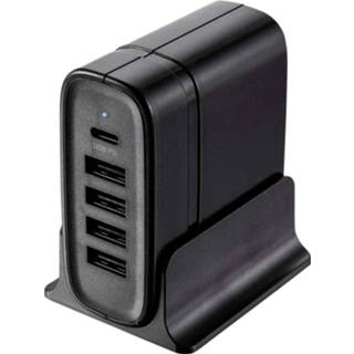 👉 VOLTCRAFT VC-11374045 USB-oplader Thuis Uitgangsstroom (max.) 4400 mA 5 x USB, USB-C bus USB Power Delivery (USB-PD) 4064161091006