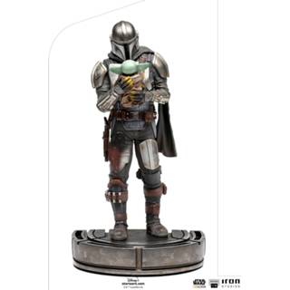 👉 Mannen Star Wars The Mandalorian Art Scale Statue 1/10 & Grogu 22 cm 609963127894