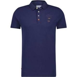 👉 Poloshirt male blauw Polo shirt