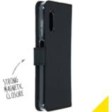 👉 Portemonnee zwart kunstleer unicolor unisex Wallet Softcase Booktype voor de Samsung Galaxy Xcover Pro - 8719295393835