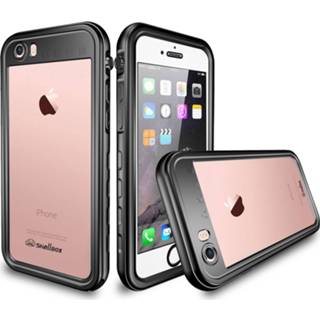 👉 Zwart unisex unicolor TPU Dot Plus Waterproof Backcover voor de iPhone SE (2020) / 8 7 - 8719295416978