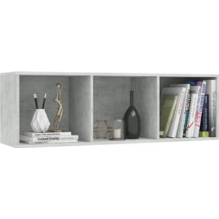 👉 Spaanplaat active Boekenkast/Tv-meubel 36x30x114 cm betongrijs