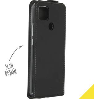 👉 Flipcase zwart kunstleder unisex Accezz voor de Motorola Moto G9 Power - 8719295433500