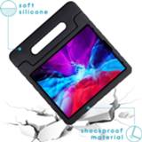 👉 Handvat siliconen zwart unisex kinderen IMoshion Kidsproof Backcover met voor de iPad Pro 12.9 (2020) / (2018)- 8719295442441