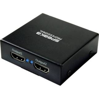 👉 Zwart SpeaKa Professional SP-HDS-220 1 + 2 poorten HDMI-splitter Ultra HD-geschikt 3840 x 2160 Pixel Black 4064161039435