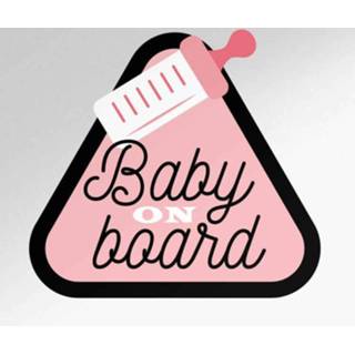 👉 Verkeersbord nederlands baby's meisjes Baby aan boord sticker Verkeersborden meisje