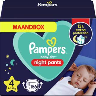 👉 Pamper 4 active baby's Pampers Baby Dry Night Pants Luierbroekjes Maat (9kg-15kg) 156 stuks 8006540291900