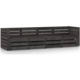 👉 Tuinbank grijs grenenhout active 4-zits geïmpregneerd 8720286345733