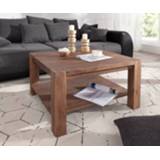 👉 Salontafel bruin hout DELIFE Indra acacia 80x80 massief 4251487116036