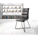 👉 Eetkamerstoel zwart leder DELIFE Xantus-Flex X-frame 4251919715370