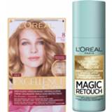 👉 Haarkleuring active L'Oréal Excellence Creme Haarverf 8 Lichtblond + Magic Retouch Uitgroeispray Blond 75 ml Pakket 7434940774715