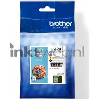 👉 Zwart Brother LC-424 4-pack en kleur 4977766813099