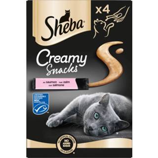 👉 Active Sheba Creamy Snacks Zalm 4 stuks 4008429140754
