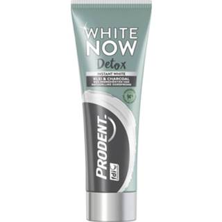 👉 Tandpasta wit active Prodent White Now Detox Klei&Charcoal 75 ml 8720181155925