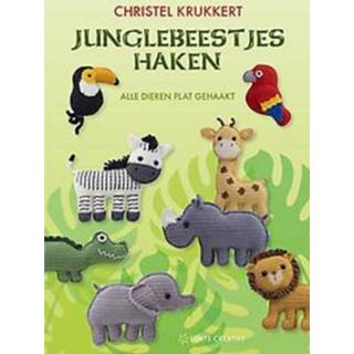 👉 Junglebeestjes haken. alle dieren plat gehaakt, Krukkert, Christel, Paperback 9789000379859