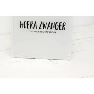 👉 Zwangerschapsboek wit Hoera zwanger. - wit, Carola Langeveld, Hardcover 9789083142852