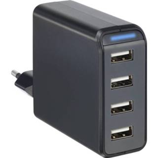 👉 VOLTCRAFT SPAS-4800/4-N USB-oplader Thuis Uitgangsstroom (max.) 4800 mA 4 x USB 4064161074351