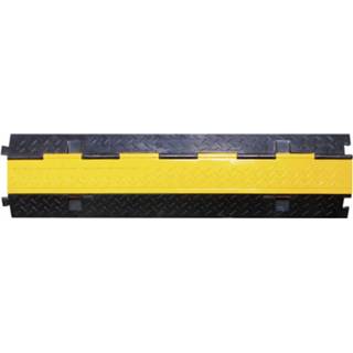 👉 Kabelbrug zwart geel rubber Walther Werke 39870020 Zwart, Aantal kanalen: 2 1000 mm Inhoud: 1 m 4015609746835