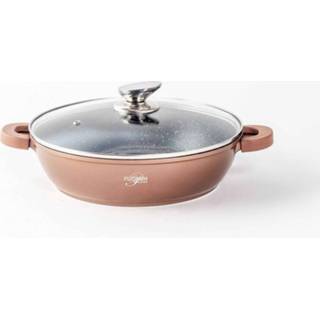 👉 Braadpan aluminium active Platinum - Met Deksel 28cm -Gegoten 6011603240216