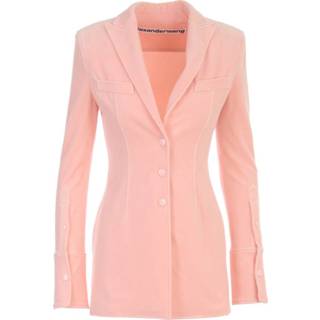👉 Shirt vrouwen roze Peak Lapel Jacket 1628056028541